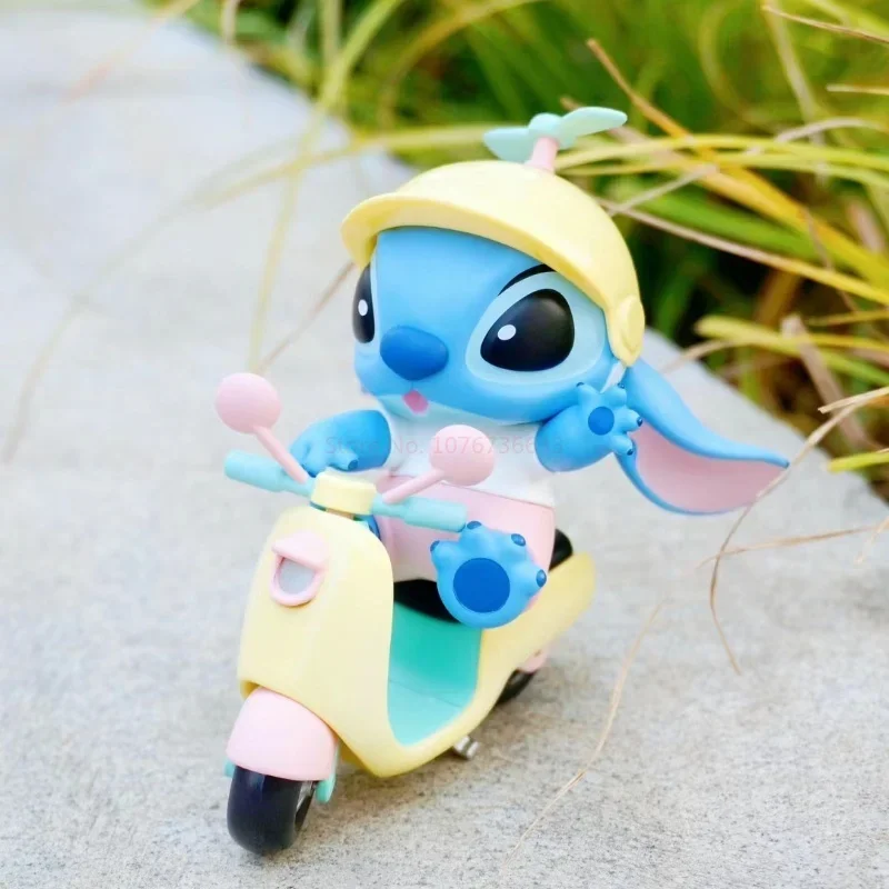 Miniso caixa cega da disney lilo & stitch changyou série modelo brinquedos presente de aniversário anime kawaii modelo decoração de mesa