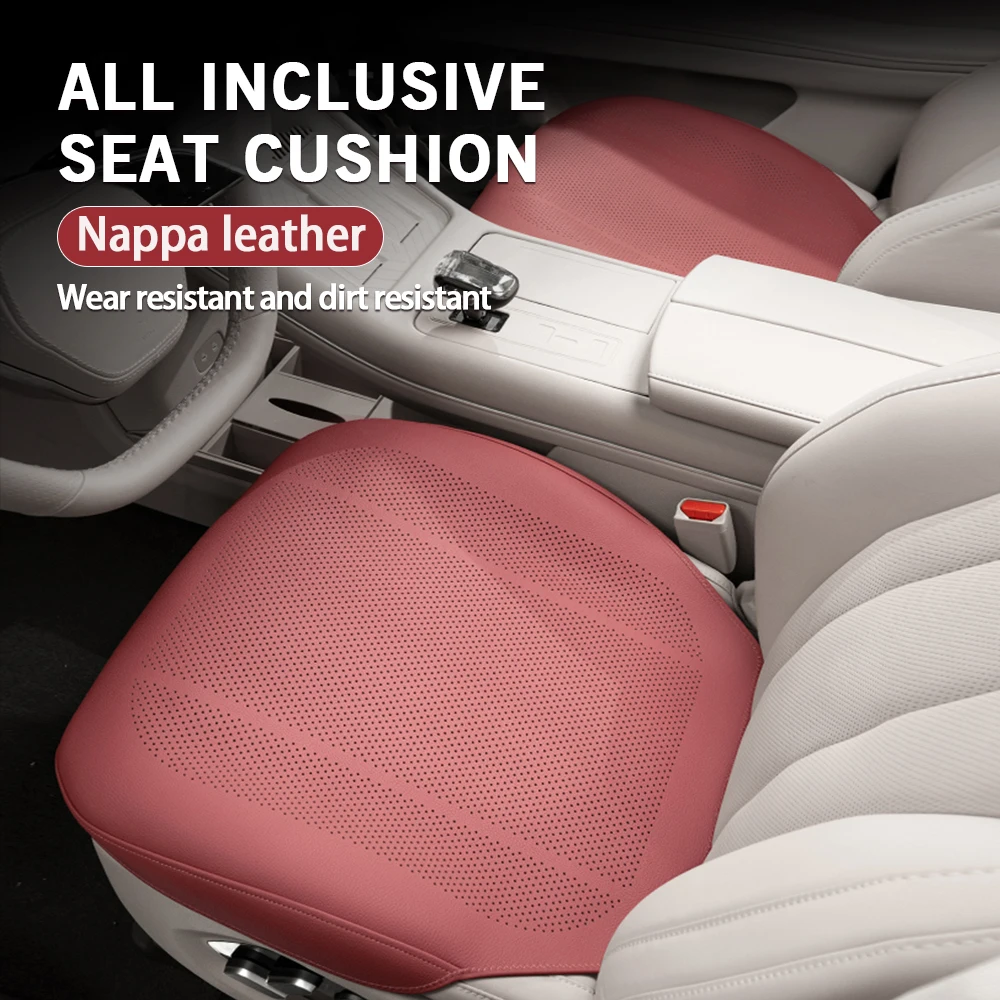 

New Car Seat Cushion Leather Thin Breathable Hole Summer Car Interior Seat Cover Four Seasons Universal Automotive Parts