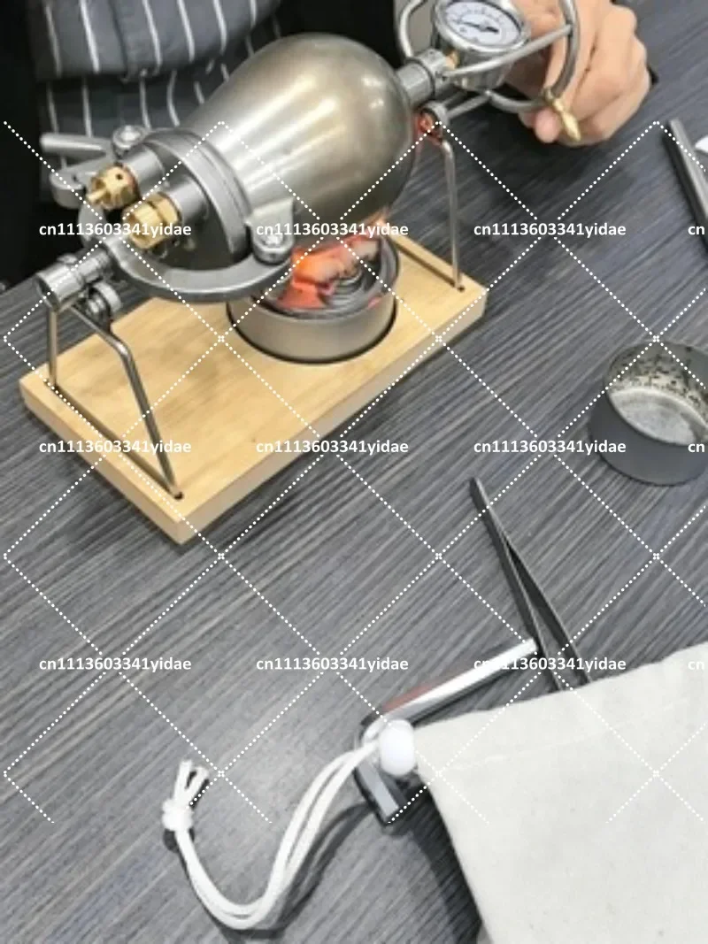 Mini Hand Crank Popcorn Machine Traditional Old Fashioned Gourmet Kettle Corn Maker for Parties