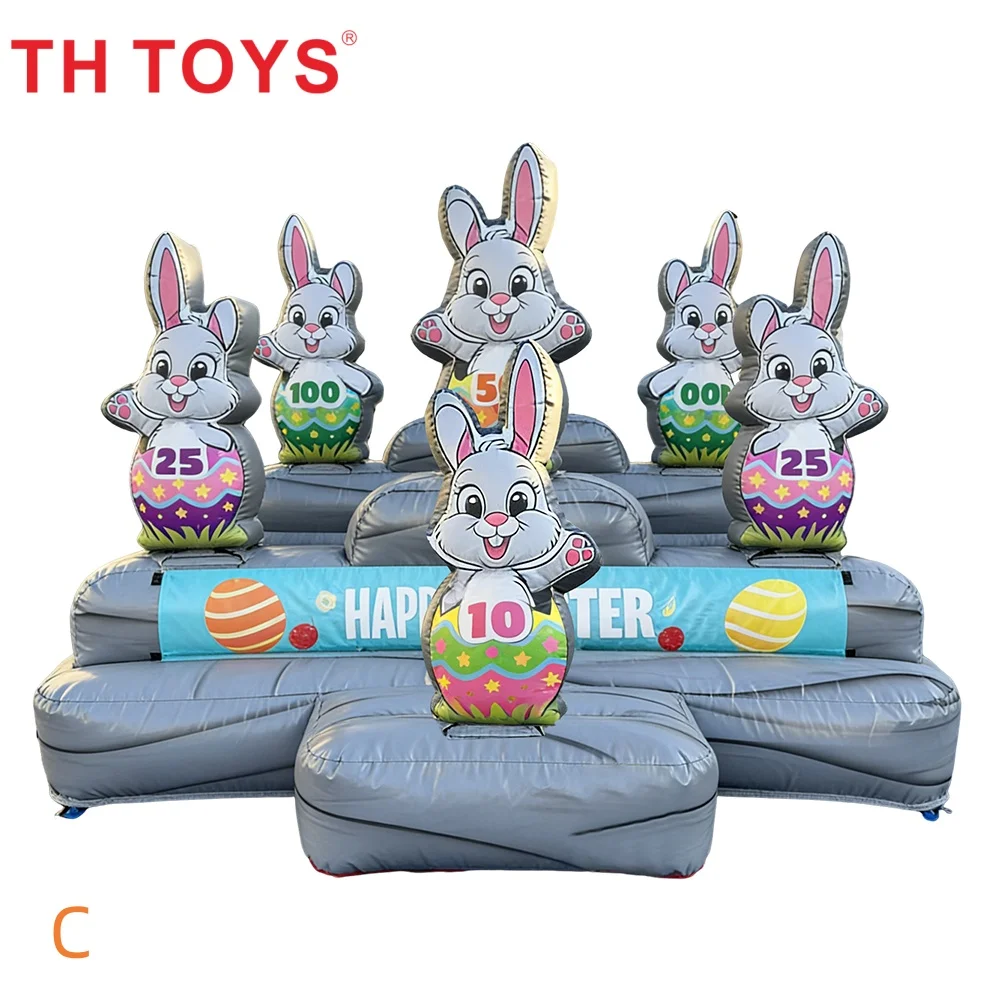 لعبة رمي الحلقات المضحكة لحفلات عيد الفصح/الكريسماس/الهالوين، ألعاب رمي الحلقات القابلة للنفخ للأطفال والكبار