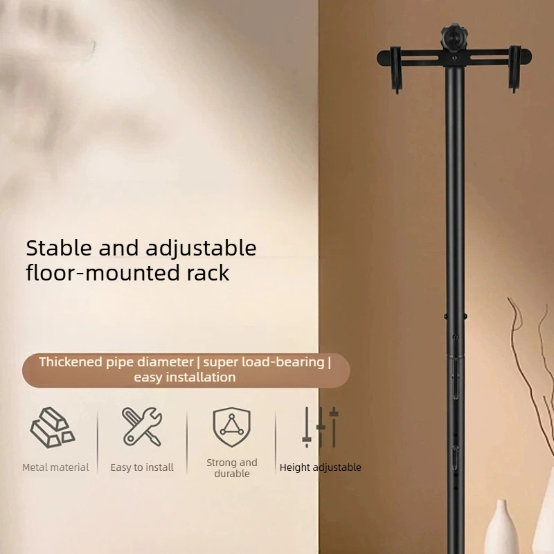 Adjustable Bike Stand Floor Mount Bicycle Rack for Mountain Road Bike Repair Storage