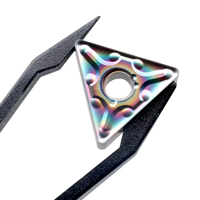 10 قطعة/صندوق TNMG160404/08 اللون المغلفة التصنيع باستخدام الحاسب الآلي إدراج خاص للفولاذ المقاوم للصدأ/الفولاذ المقسى/الصلب #5