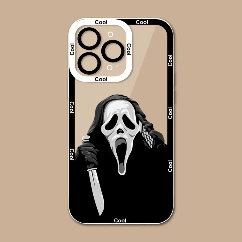 Ghostface Scream Phone Case For iPhone 12 11 13 14 15 Pro Max XR XS Max X SE2020 7 8 Plus Case