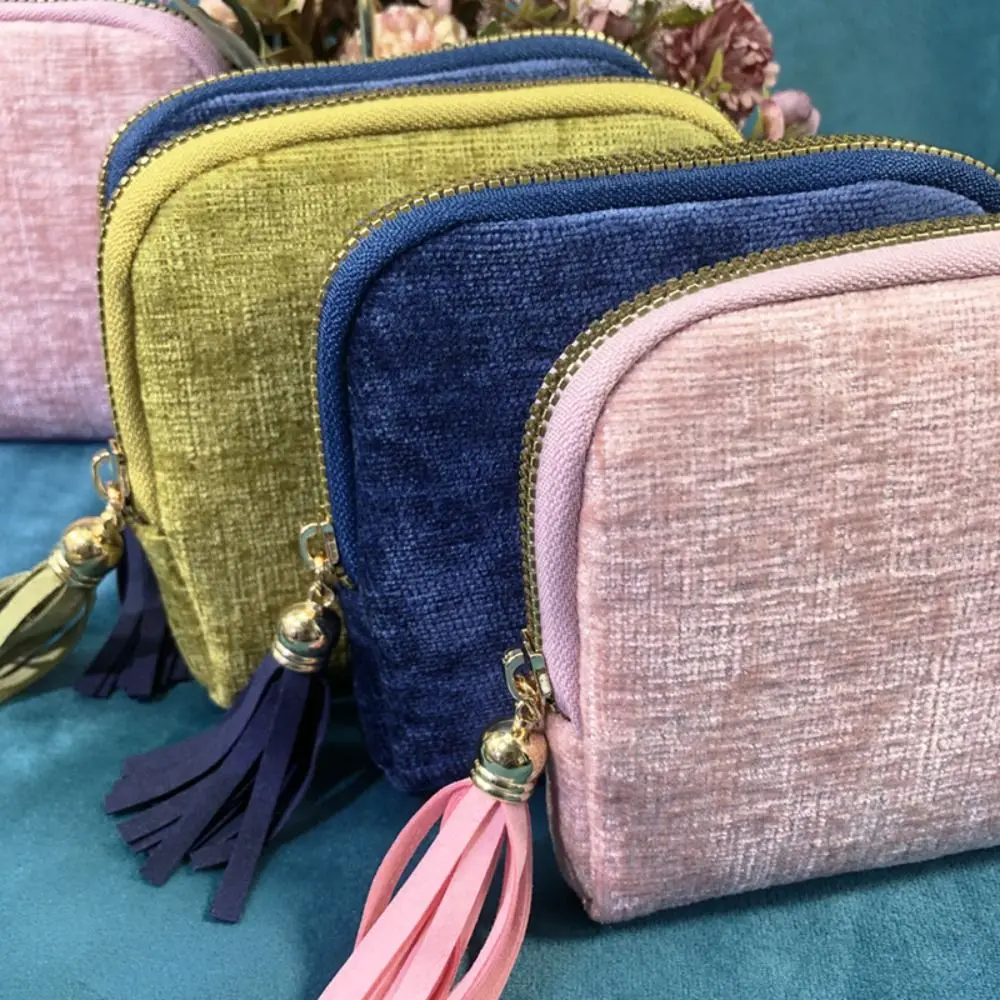 

Creative Gift with Zipper Jewelry Storage Bag Flannel Portable Organizer Pouch Multifunctional Jewelry Organizer