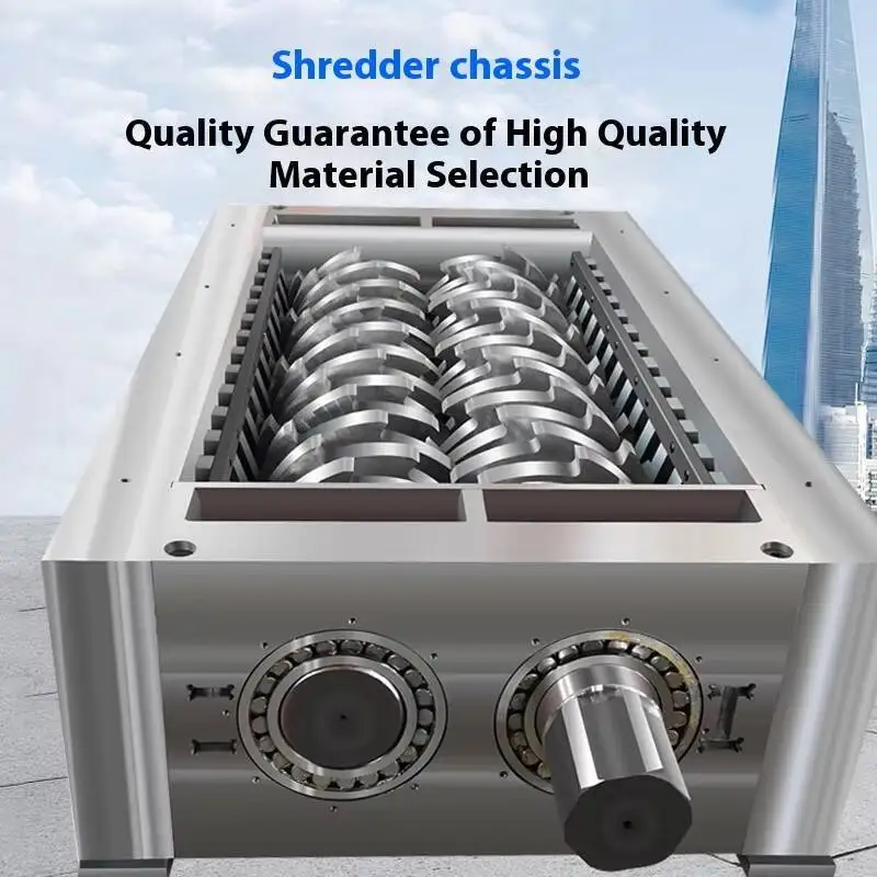 Multifunctional Small Strong Double Shaft edder board Box Tire Wood Fric Plastic Industrial Crusher