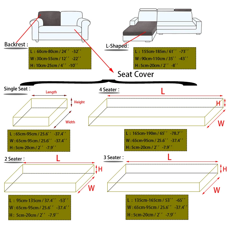Water Repellent Cushion Cover Leaf Pattern Jacquard Sofa Seat Cover for Living Room L-Shaped Corner Sofa Backrest Sofa Protector