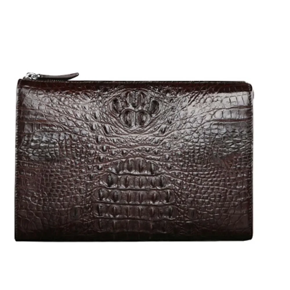 

menggeka crocodile male Handbag high-capacity business Men clutch bag leisure time male crocodile bag men bag