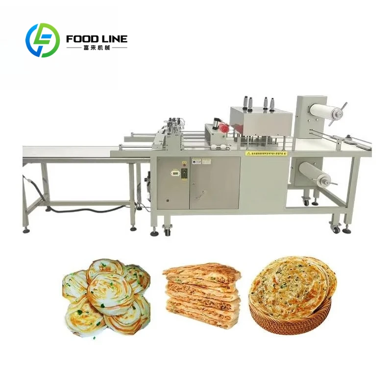 Máquina para Hacer Pan Pita con Harina de Malawach, Precio de Fábrica Personalizado, Máquina Comercial para Hacer Paratha, Línea de Producción Automática de Roti Indio