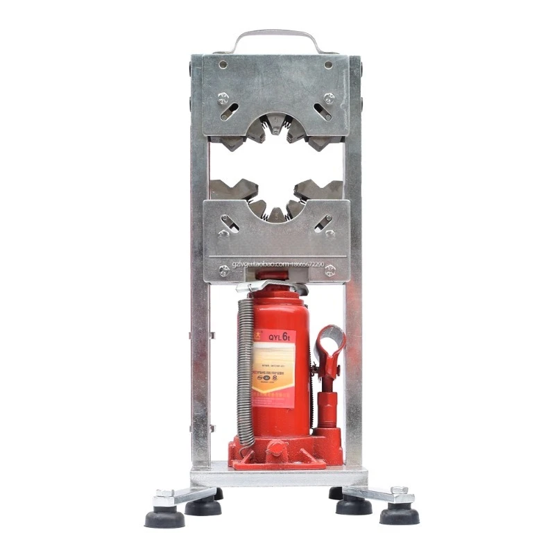 Portable Hydraulic Hose Crimper, Manual AC Pipe Swaging Tool for Auto Air Conditioning, Lightweight Handheld