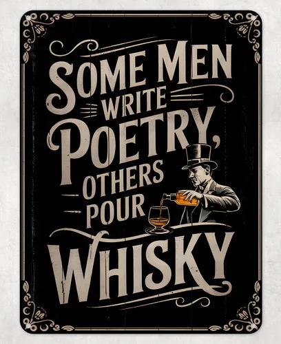 Write Poetry Burns Night Metal Poster Wall Tin Sign Man Cave Shed Home Plaque --Tin Sign