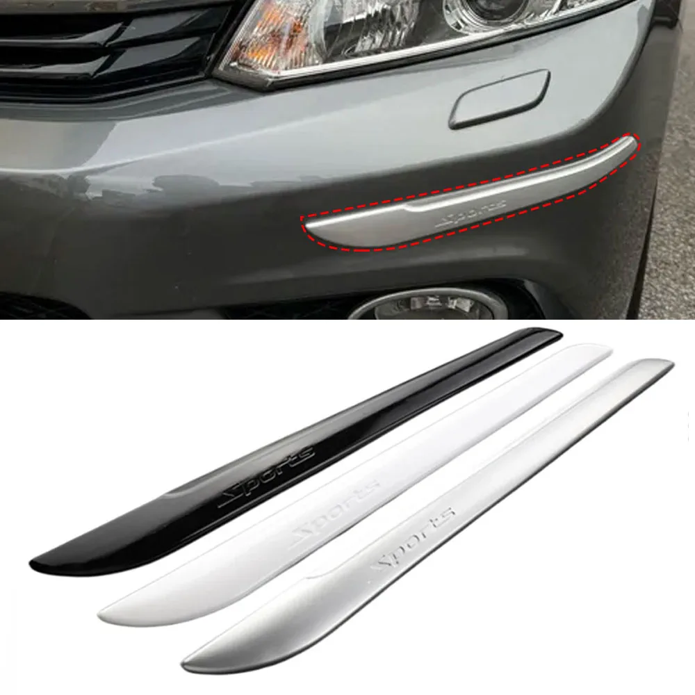 

2pcs Car Edge Protection Guards Buffer Trim Molding Protection Strip Anti-Scratch Protector Car Bumper Crash Bar for Audi BMW