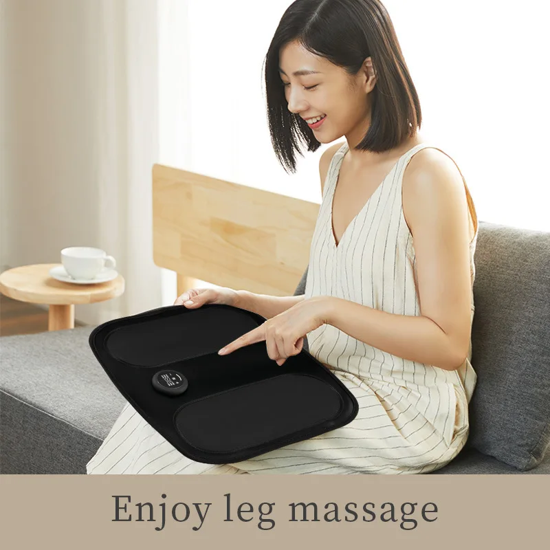 Foot pad massager EMS pulse lean legs acupoint foot lazy massager backrest home micro current foot massage machine