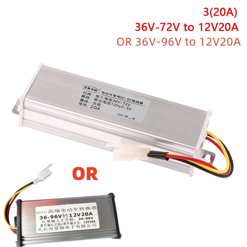 DC 36/48/60/72 V Naar 12 V 10A 15A 20A 180 W Elektrische Voertuig DC Converter Elektrische Transformator High Power Converter
