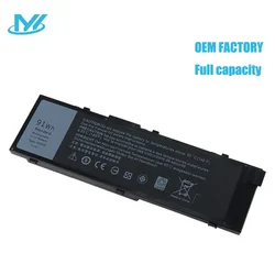 MFKVP Lithium ion Laptop Battery 11.4V 91Wh T05W1 GR5D3 0GR5D3 0FNY7 RDYCT For Dell Laptop Precision 15 7510 7520 1