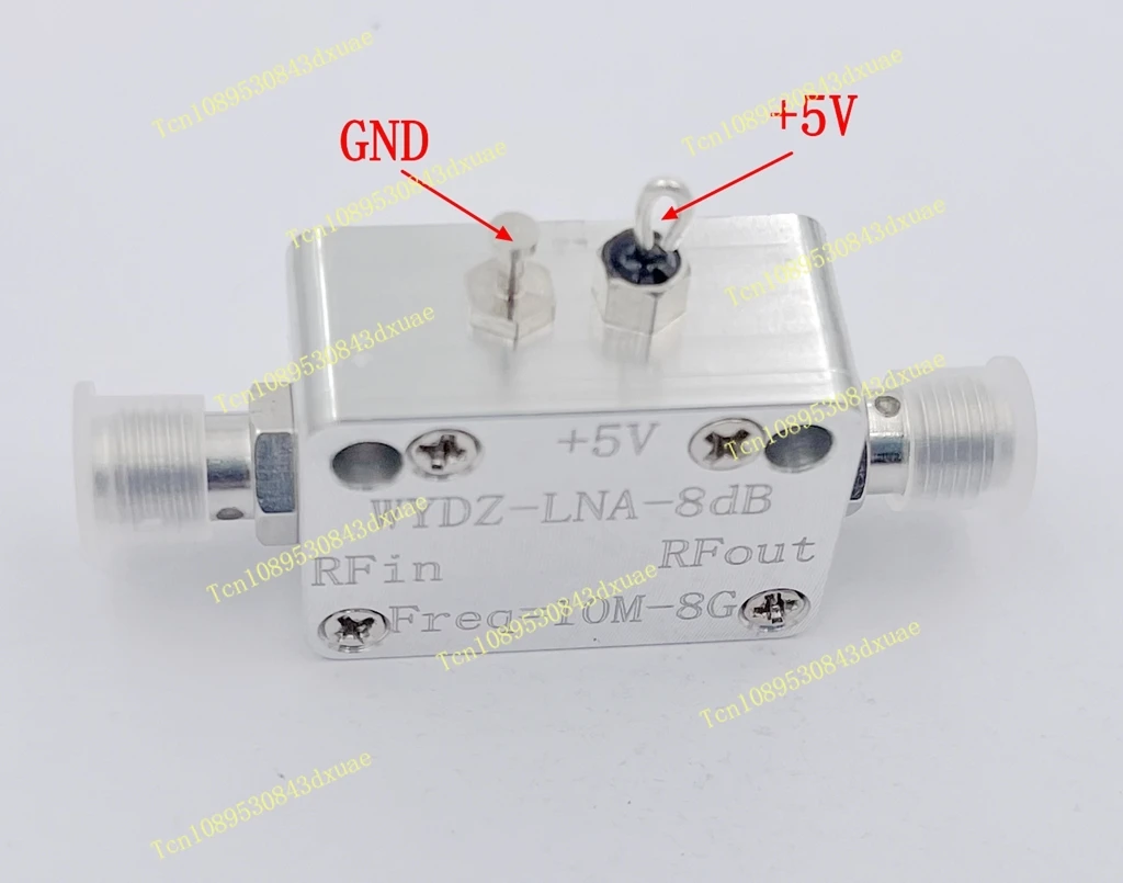 

Широкополосный усилитель LNA RF 10M-8G имеет хорошую плоскость P1dB = 13 дБм G = 8 дБ