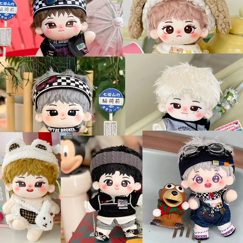 20 cm Idol Doll Enhy Doll Pen BABY KOR Men's Team Group Dress- Up Cotton Doll Stuffed Plush Doll Toys for Kids Adult Xmas