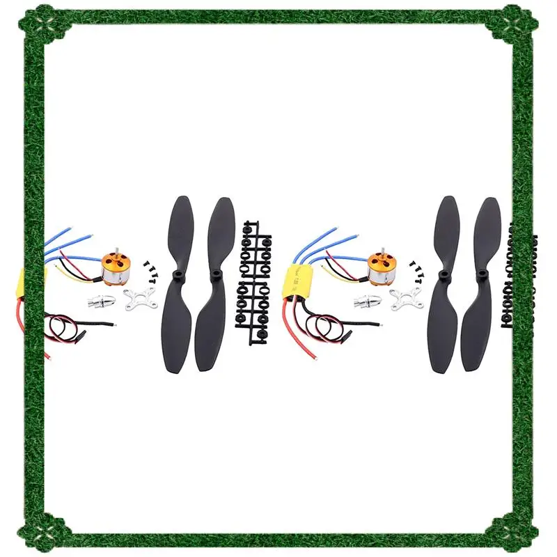 

24-часовая доставка 2X F450 Бесщеточный двигатель 2212/1000KV 30A ESC 1045 Пропеллер для радиоуправляемого вертолета с фиксированным крылом, жестокий комплект