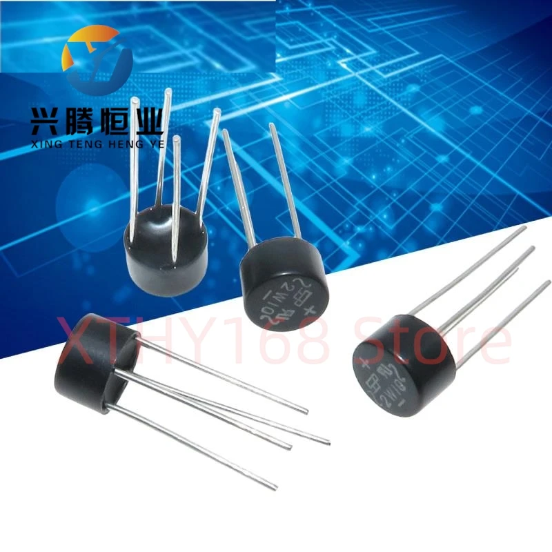 10PCS 2W10 2A 1000V Diode Bridge Rectifier 2w10