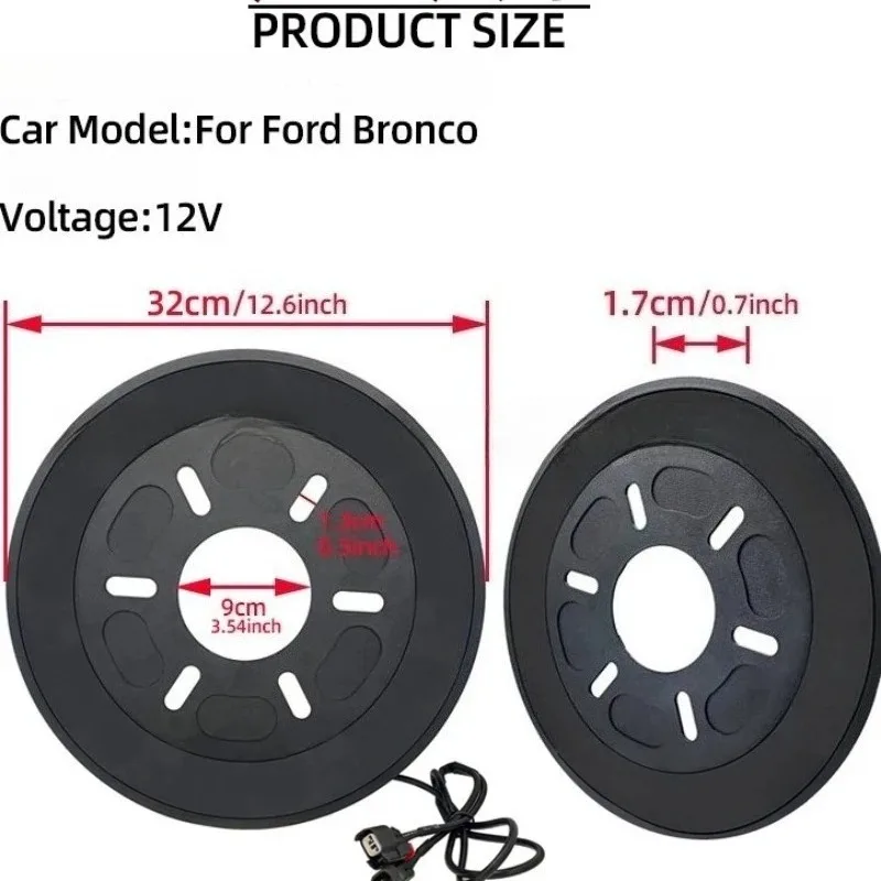 Glb For Source Suitable for Bronco Off-road Modification LED Rear Spare Tire Brake Light  for Bronco