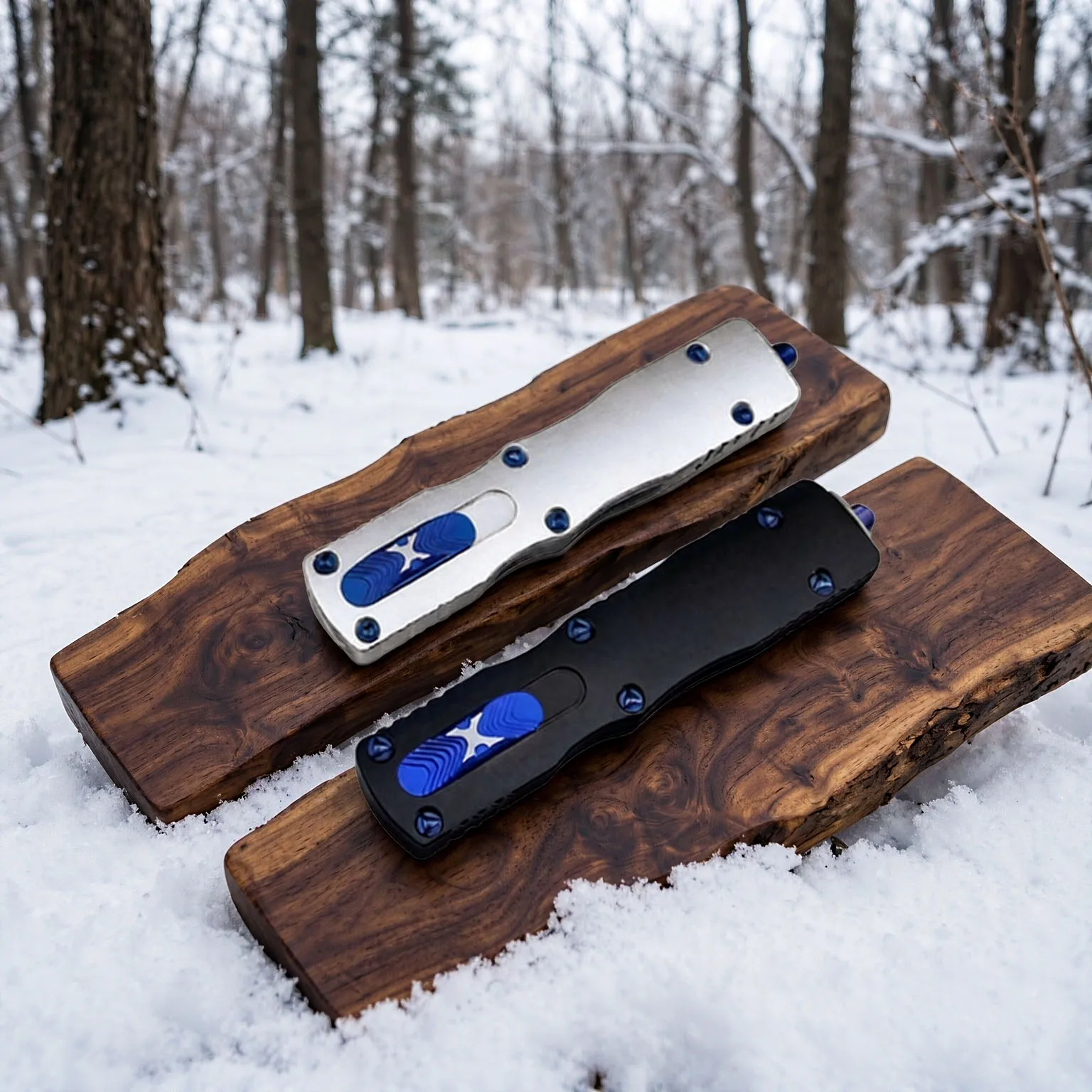 Outdoor Pocket Knife Aluminum Alloy Handle Black Silver Portable Camping Hiking Tool Compact Everyday Carry Gadget