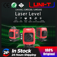 UNI-T 12/16 Lines Laser Level 4D Green 360 Horizontal Vertical Self-Leveling Cross Indoor Outdoor Remote Control Tester LM508G