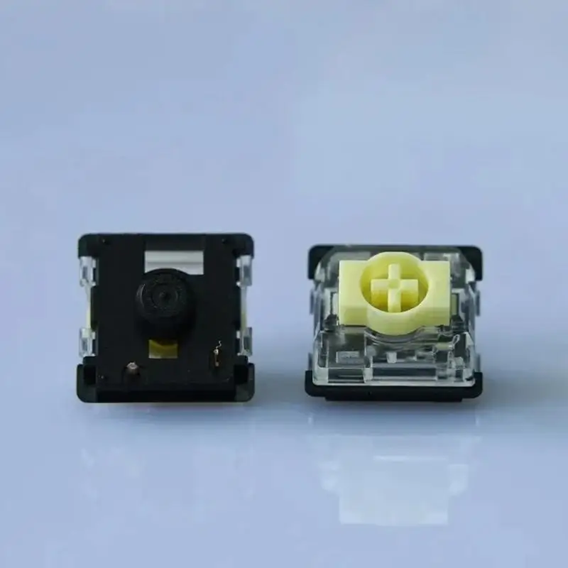 

652F 4 шт. низкопрофильные механические переключатели клавиатуры тихие линейные для игр и офиса GK61 GK87 с коротким ходом и