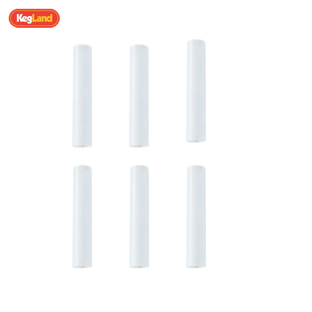 KegLand 6PCS Rigid Plastic Joiner 6mm ID x 8mm OD (5/16) Tube (50mm long)