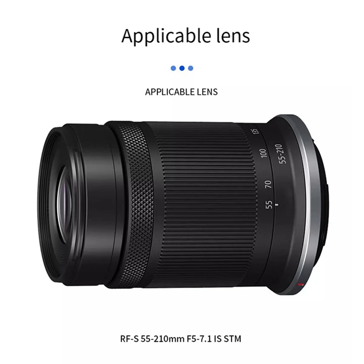 Бленда BISM1 Двусторонняя бленда с лепестками для объектива Canon RF-S 55-210 мм F5-7.1 is STM на камере EOS R7 R10 R50 R100 ET-60B