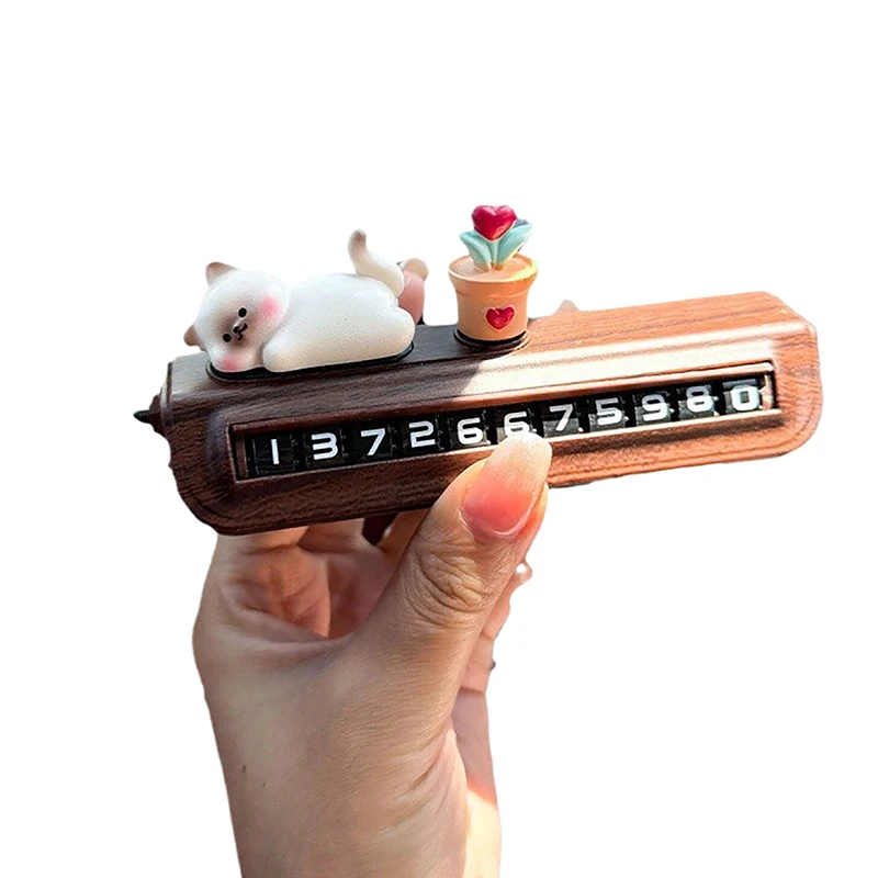 سيارة مواقف السيارات المؤقتة تصريح رقم الهاتف لوحة سيارة الديكور سيدة نمط قطع غيار السيارات والاكسسوارات هدية #4