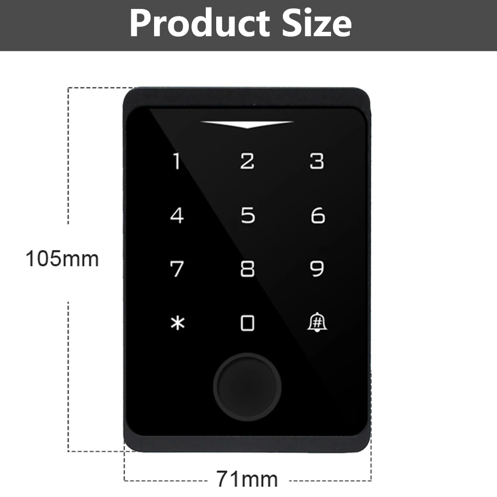 Wsdcam WIFI Door Access Control Tuya Smart RFID Keyboard Controller Waterproof Fingerprint Password Lock APP Remote Unlock