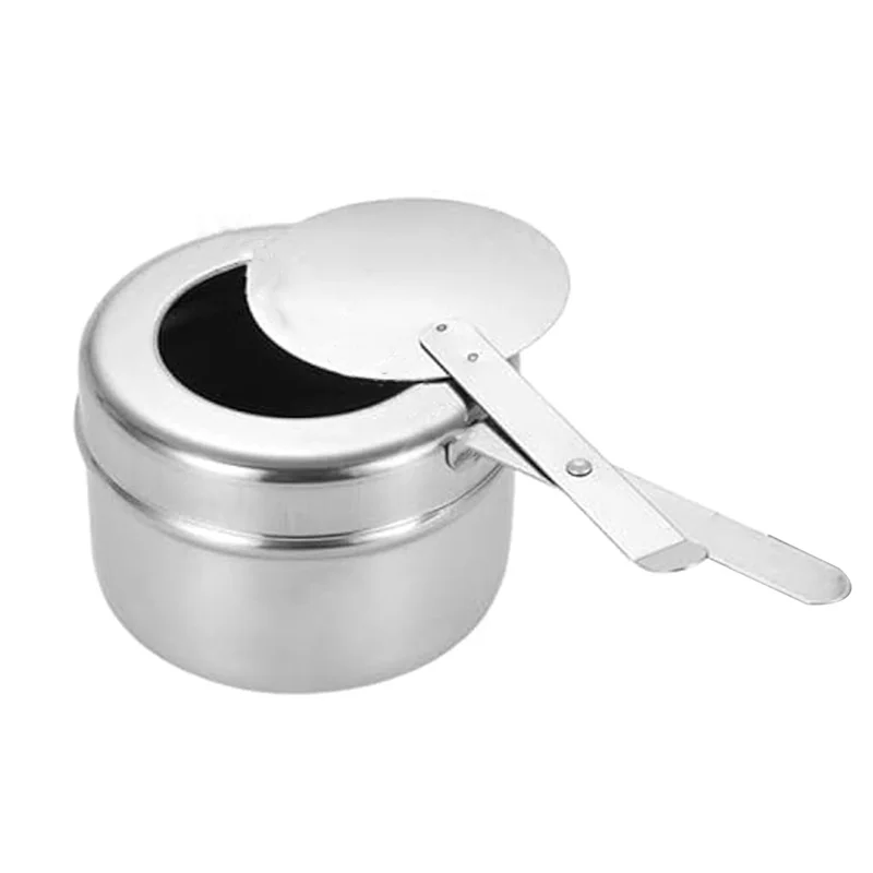 

16Pcs Chafing Fuel Holder,Stainless Steel Chafe Wick Fuel Holder With Cover,Heat Box Holder For Chafing Dish,Barbecue