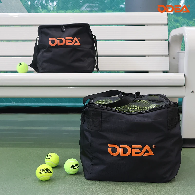 Borsa da tennis ODEA Borsa da tennis portatile pieghevole in tessuto Borsa da barile da tennis 80 pezzi 160 pezzi Borsa da viaggio esterna portatile Borsa a secchiello impermeabile