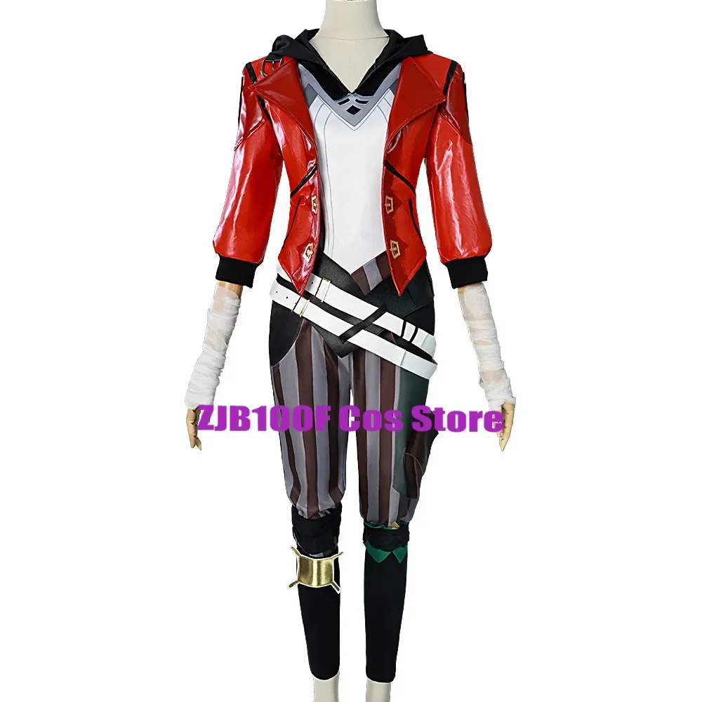 Gioco Arcane Caitlyn Kiramman Costume Cosplay Anime LOL Arcane Vi Cosplay Uniforme Parrucca Outfit Set Festa di Halloween Costume Gioco