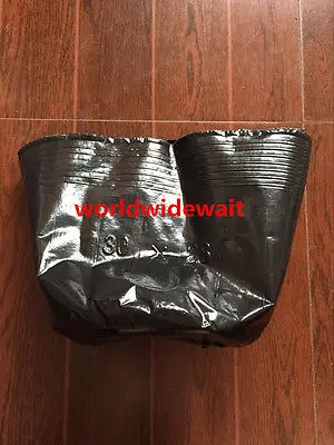 10PCS Black Plastic Plant Flower Pot Nutritional Nursery Containers New