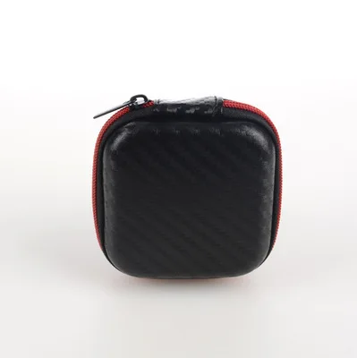 Mini estuche rígido con cremalleras para auriculares, estuche portátil para auriculares, bolsa protectora de almacenamiento, organizador de cables USB