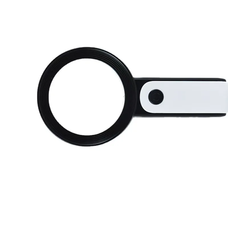 새로운 30배율 18 LED 조명 냉온 조명 고배율 HD 노인 독서 학생 관찰 유리 돋보기