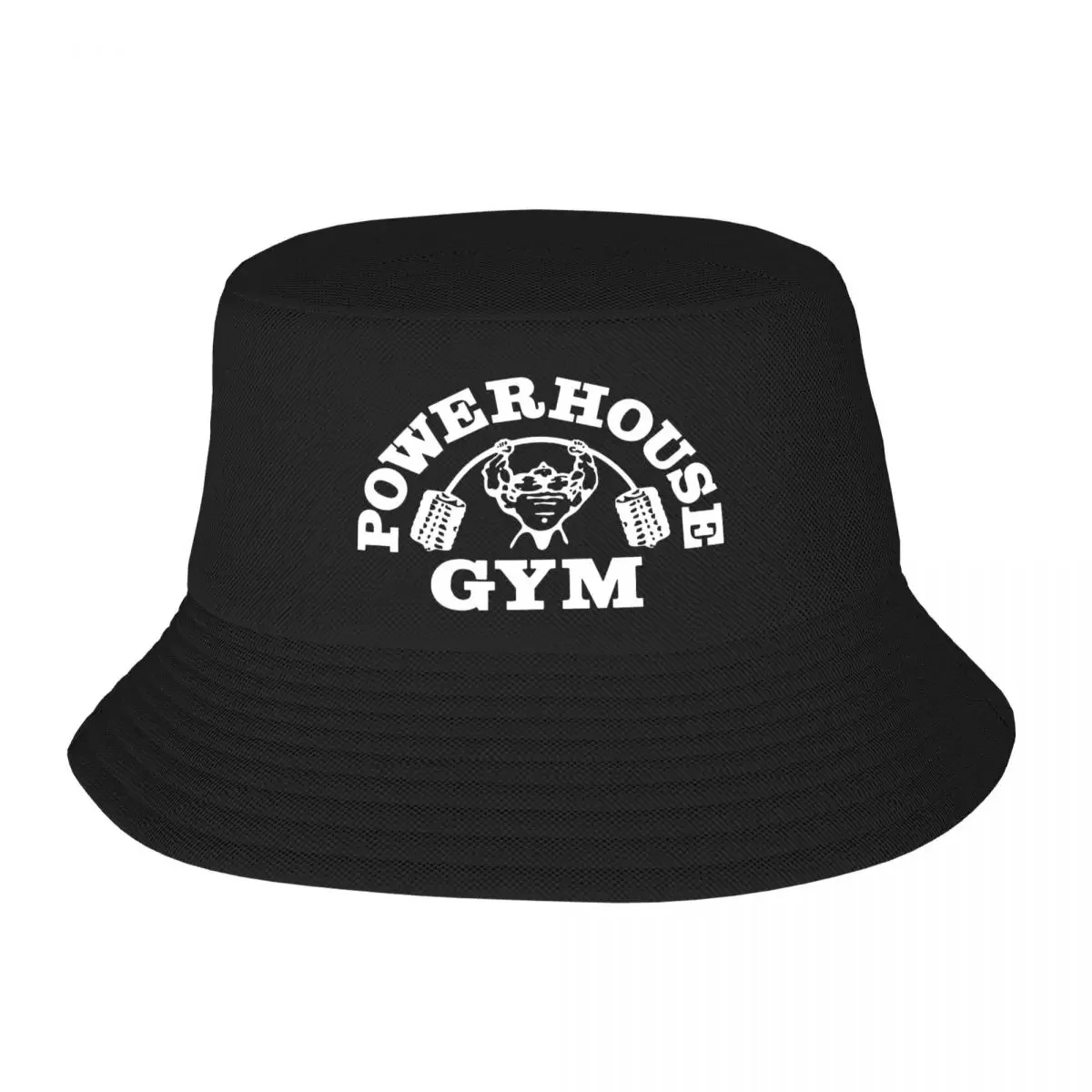 Custom Powerhouse Gym Bucket Hat Women Men Bodybuilding Fitness Muscle Beach Sun Summer Camping Fishing Cap