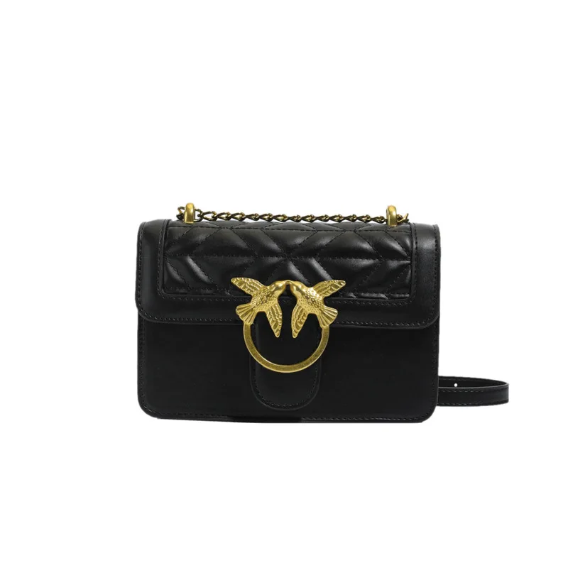 

Универсальная женская сумка через плечо 2025 года, квадратная сумка через плечо с металлической цепочкой, многофункциональная сумка для повседневных поездок на работу