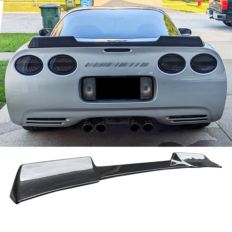 Car Tuning Accessories Exterior Sticker Rear Tail Spoiler Wing Trims For Chevrolet Corvette C5 1997-2004