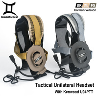 WADSN Bowman Evo III Tactical Headset Z113 U94 PTT Kenwood Motorola Baofeng UV-5R Radio Walkie Talkie Communication Headphones