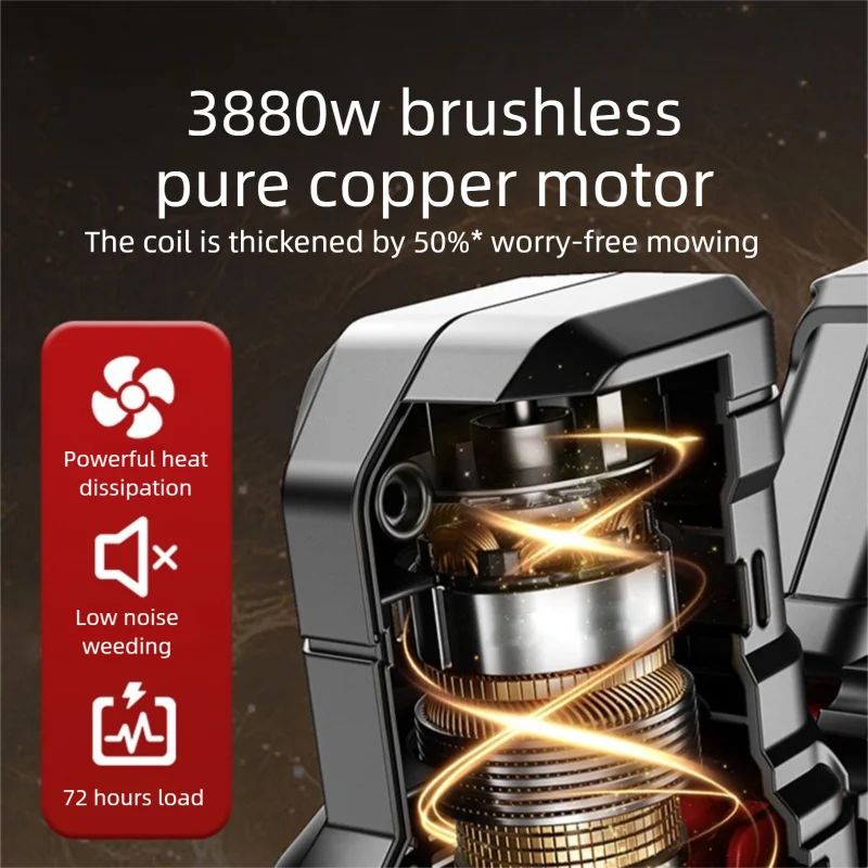 قابل للتعديل قابلة للشحن فرش جزازة العشب الكهربائية 36000 دورة في الدقيقة اللاسلكي العشب الانتهازي القاطع حديقة أداة السلطة لماكيتا #5