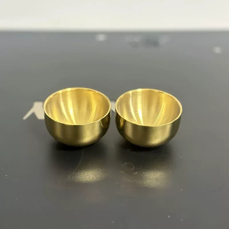 New 304 Stainless Steel Double Layer Mini Cup Small Capacity Wine Cup for Gongfu Tea Teacup