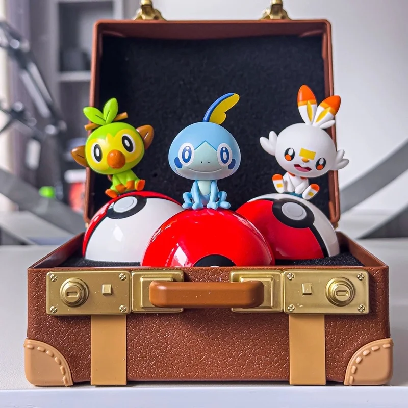 Коллекционная фигурка Funism Pokemon к 30-летию: Слепая коробка, стартовый набор Канто, настольное украшение, подарок для взрослых коллекционеров