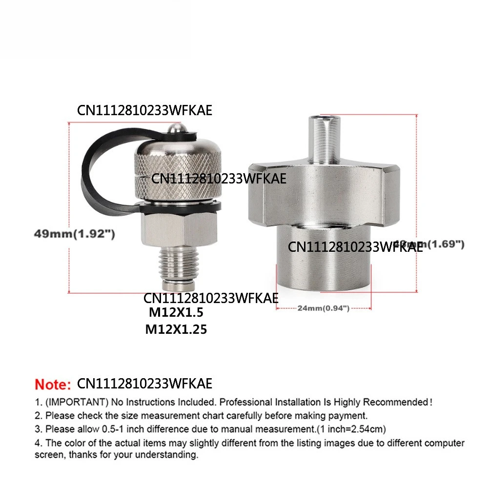 Quick Twist Oil Drain Valve With Magnet Leak Proof Rust Proof Compact Structure Stainless Steel Drain Hose Attachment