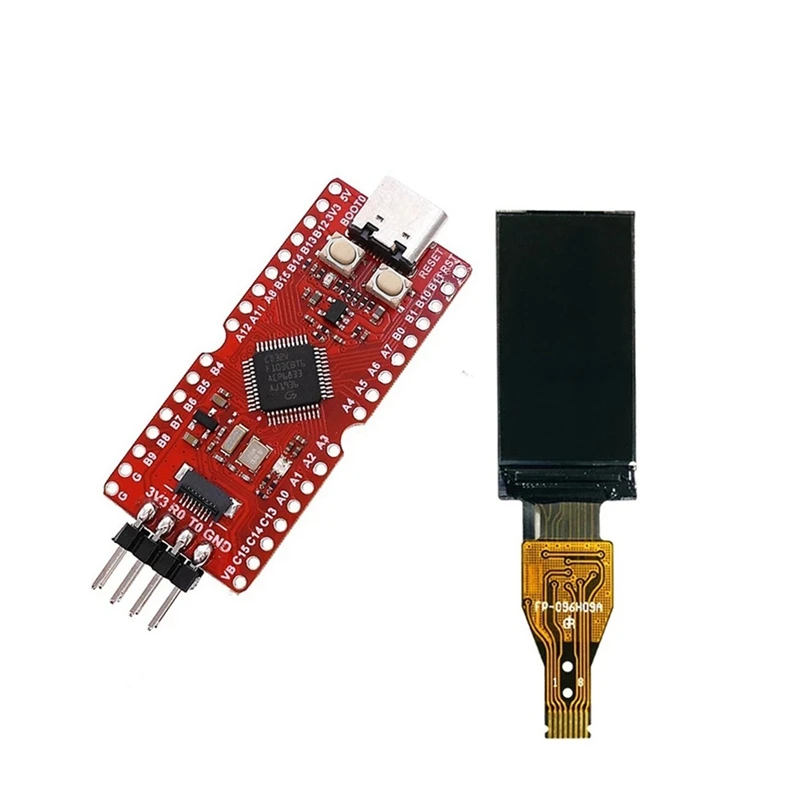 Placa de desenvolvimento + tela de exibição de 0,96 polegadas + kit de caixa para Longan Nano RISC-V GD32VF103CBT6 128KB Flash 32KB SRAM