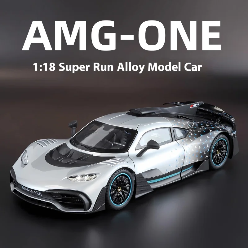 

Large 1/18 alloy die-cast AMG-ONE sports car model simulation sound and light adult collection boy birthday gift