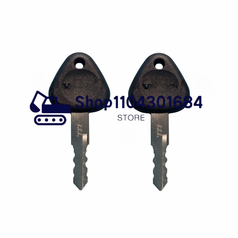 2 Pcs Ignition Lock Keys For Excavator Samsung Heavy Equipment 14529178 Replacement Fit Many Models