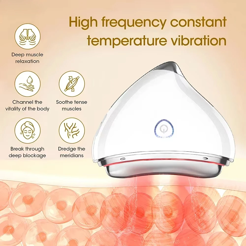 EMS Electric Guasha Massager Blue Red Light Face Lifting Firming Thin Beauty Device Desalination Fine Lines Jaw Line Massager