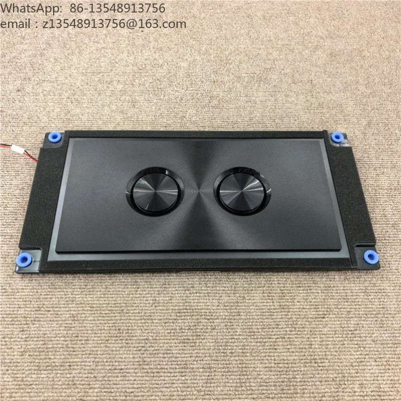 Double 3-inch ultra-thin subwoofer speaker subwoofer car seat gun 2.1 power amplifier subwoofer guide hole