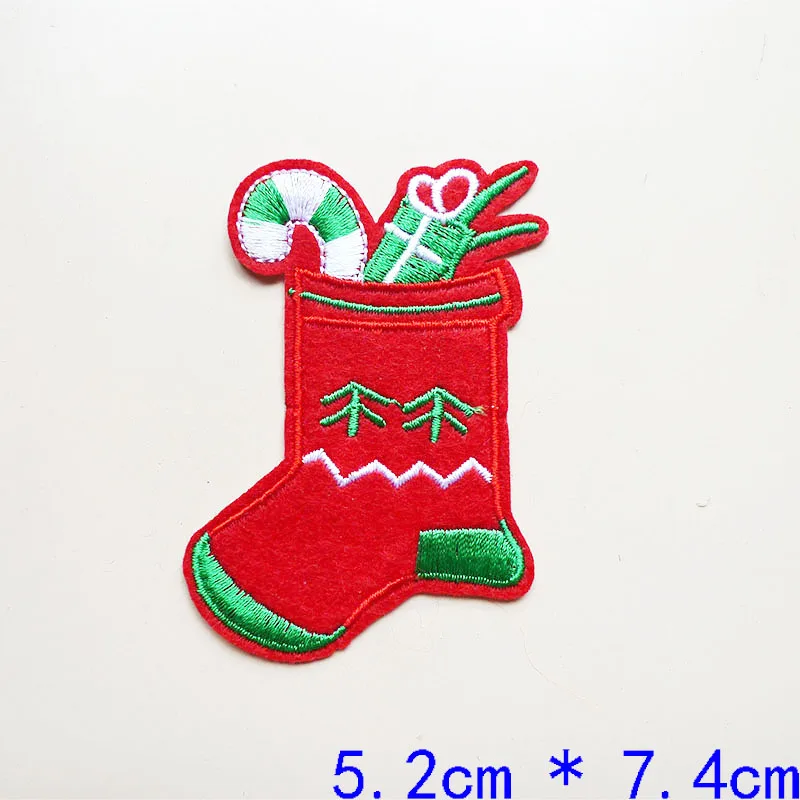 10 Pcs น่ารักผ้าไม่ทอคริสต์มาสต้นไม้ Applique DIY Craft Handmade Applique คริสต์มาสตกแต่งบ้าน